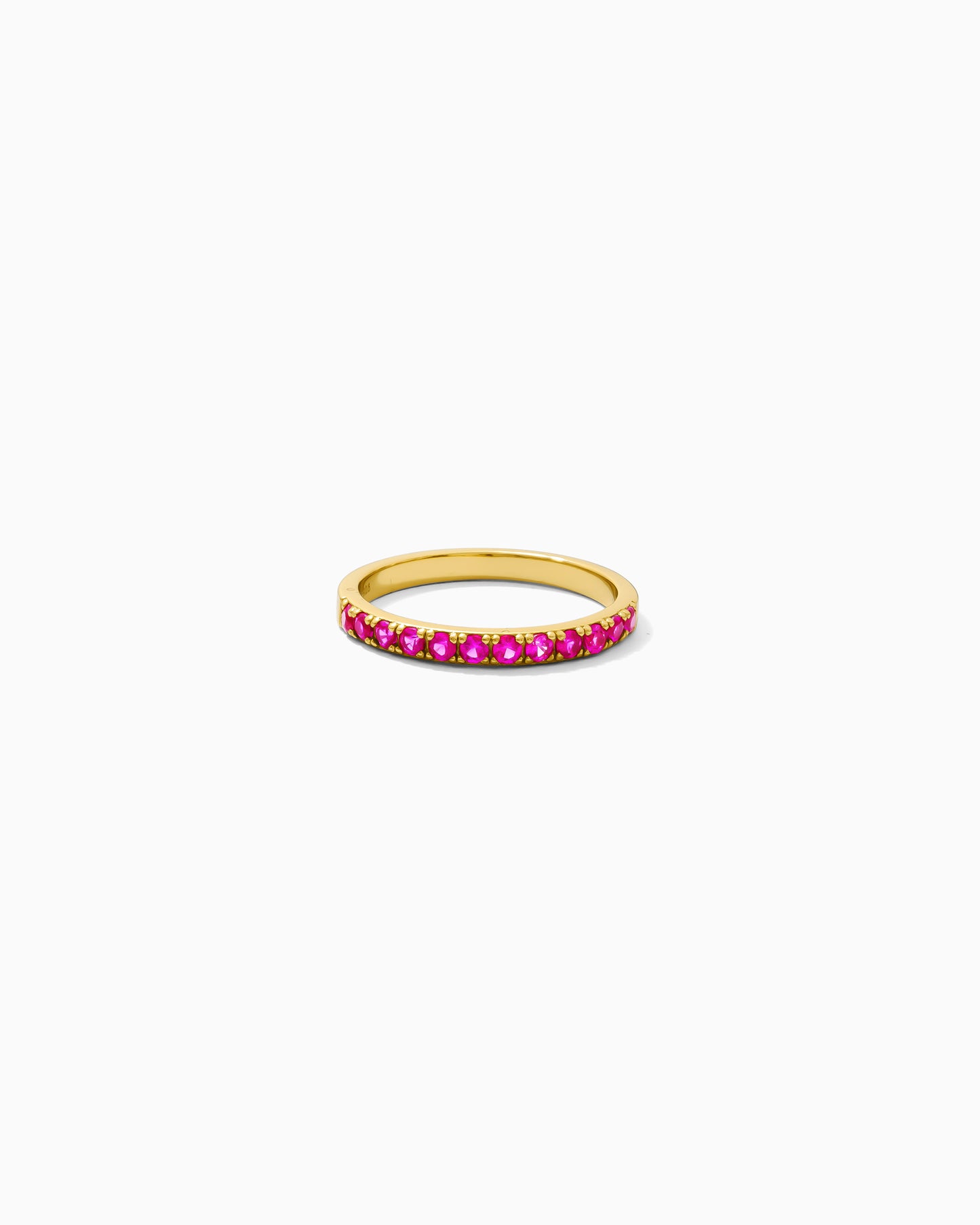 July Birthstone Ring – Synthetic Corundum Ruby, R64