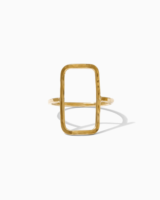 Open Rectangle Wire Ring, R13
