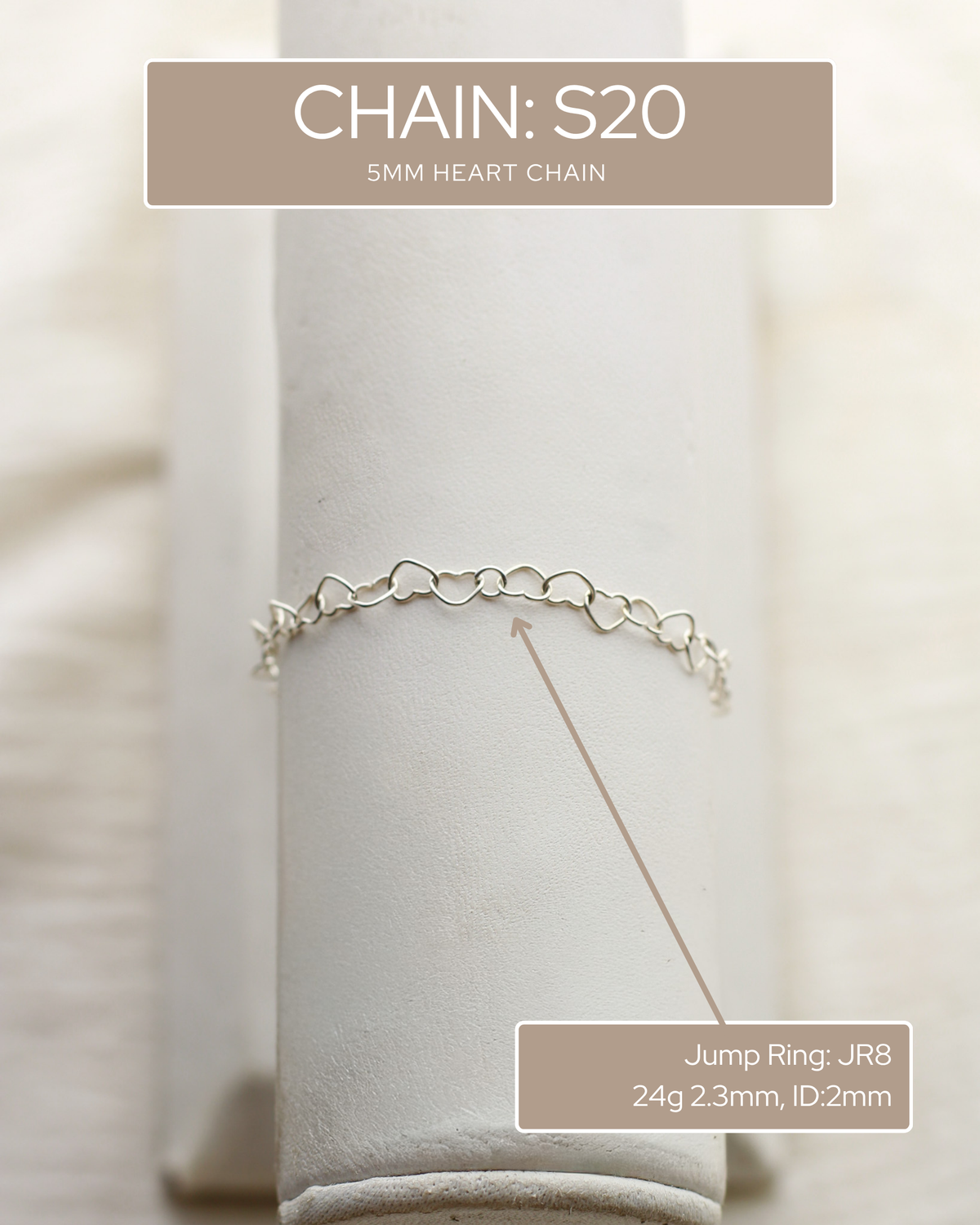 5mm Heart Chain, S20