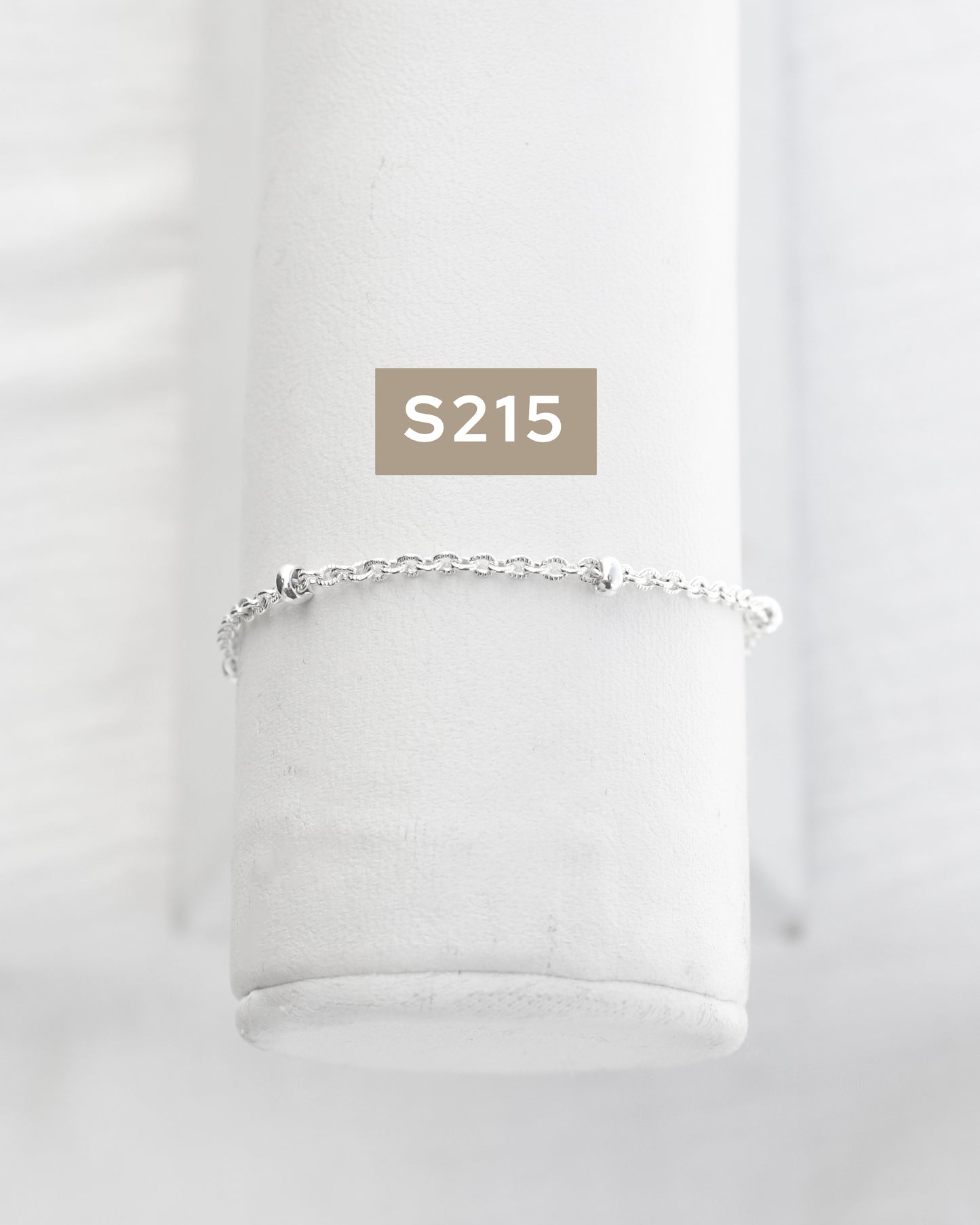 2 inch chain sample, .925 sterling silver, S78-S215, CSP200-7