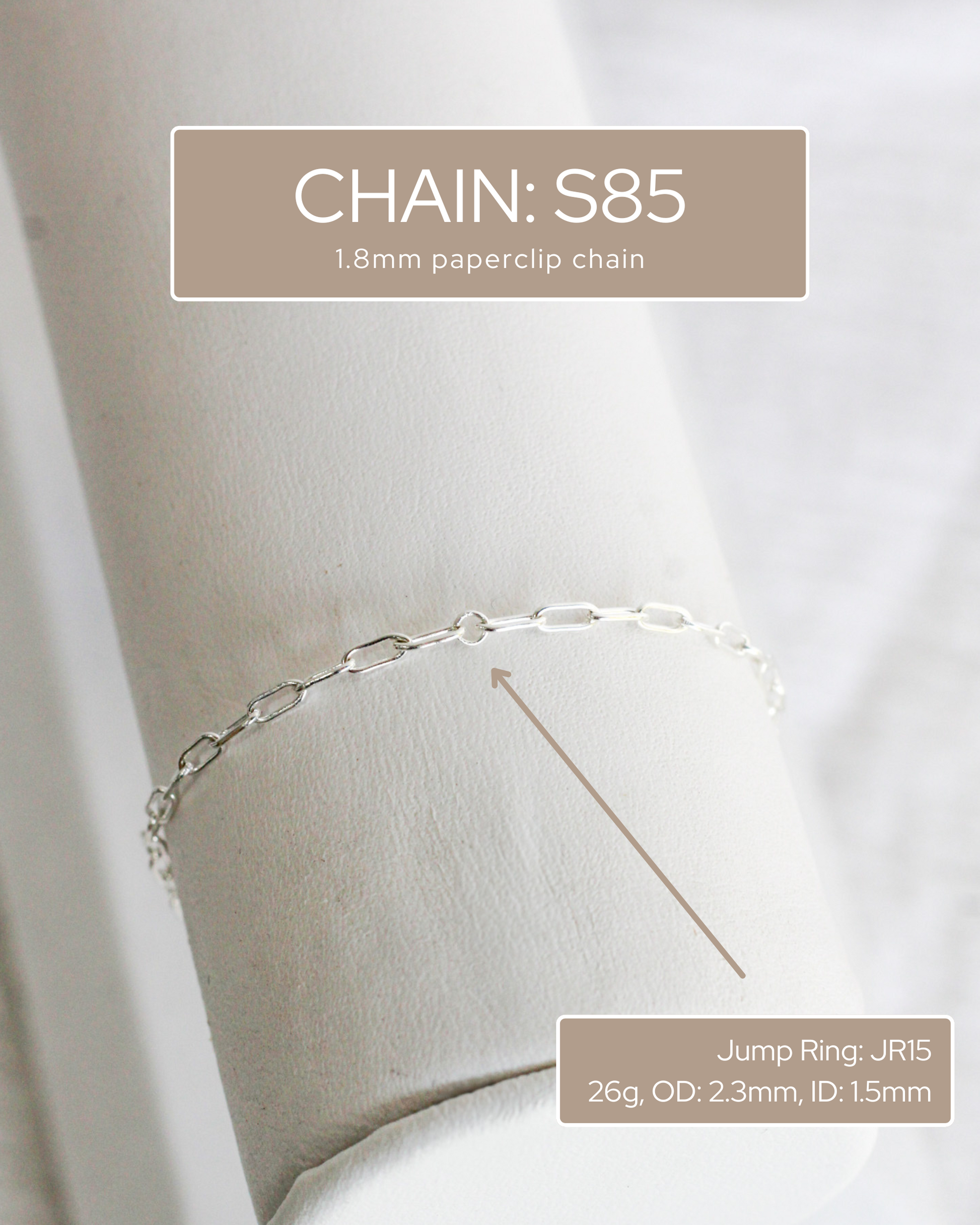 1.75mm Paperclip Chain, S85