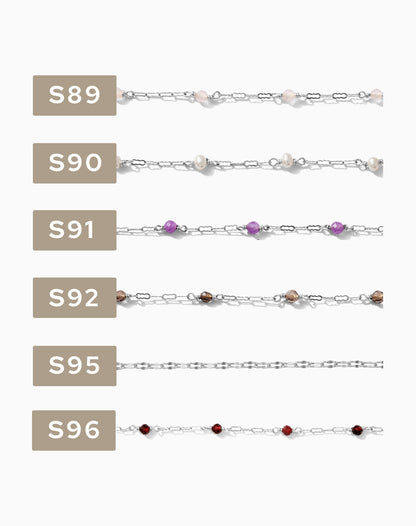 2 inch chain sample, .925 sterling silver, S78-S215, CSP200-7