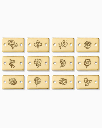 Birth Flower Mini Bar Connector, SCN508
