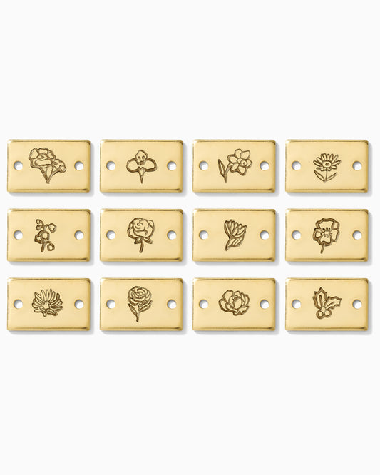 Birth Flower Mini Bar Connector, SCN508