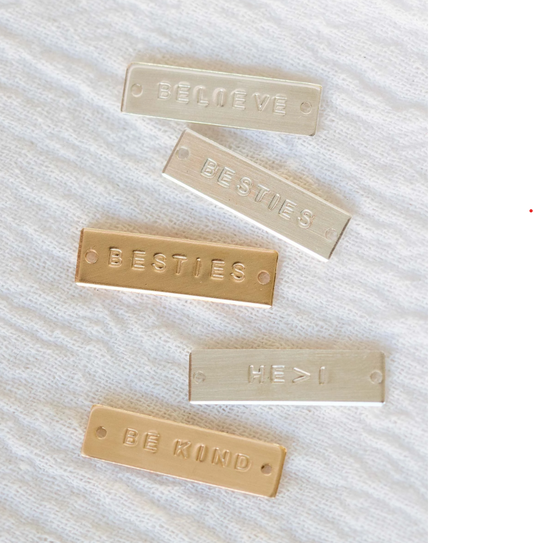 Custom, Hand Stamped Bar Connector, CN89