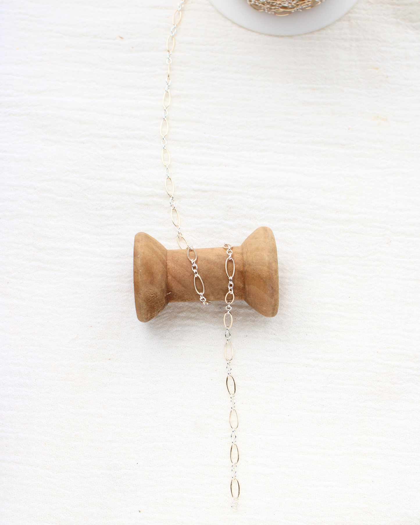 3mm Long and Short Mixed Metal Chain, M190