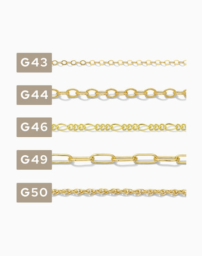 2 inch chain sample for G43-G77, CSP200-2