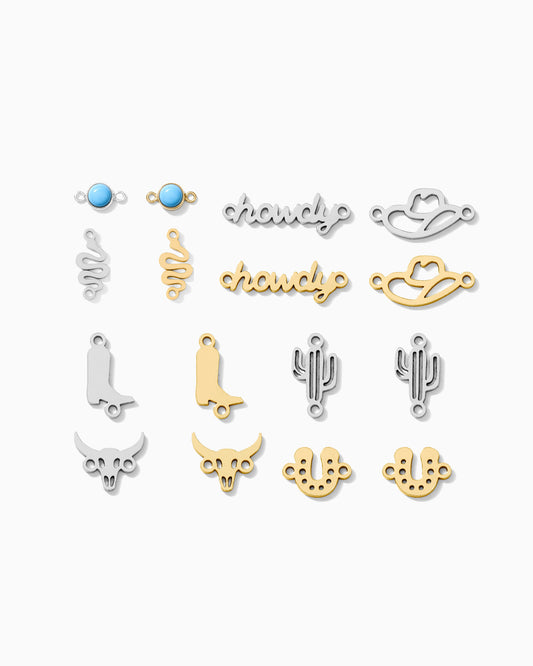 Western Connector Pack - Silver & Gold