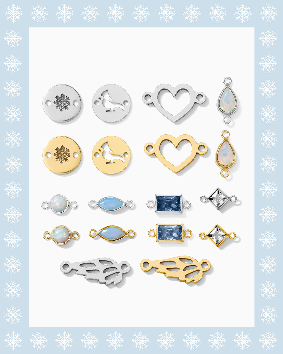 Winter Connectors Pack - Sterling Silver & Gold Filled
