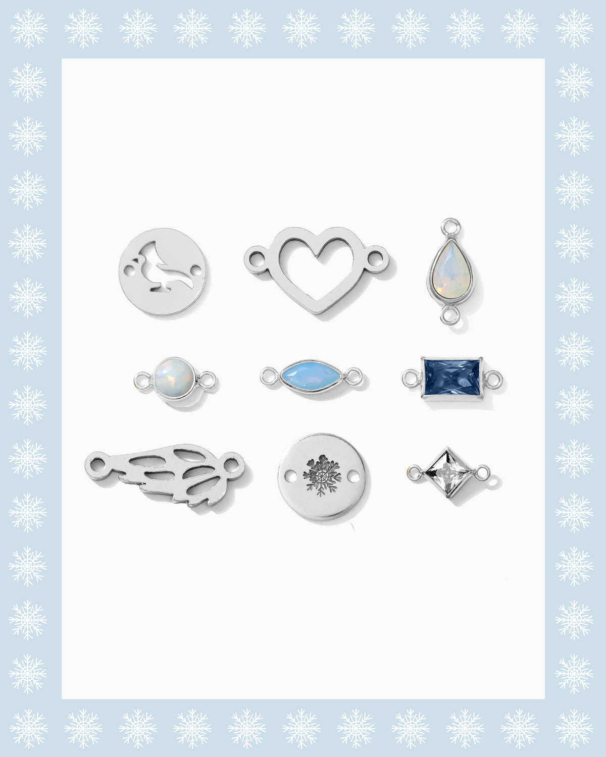 Winter Connectors Pack - Sterling Silver
