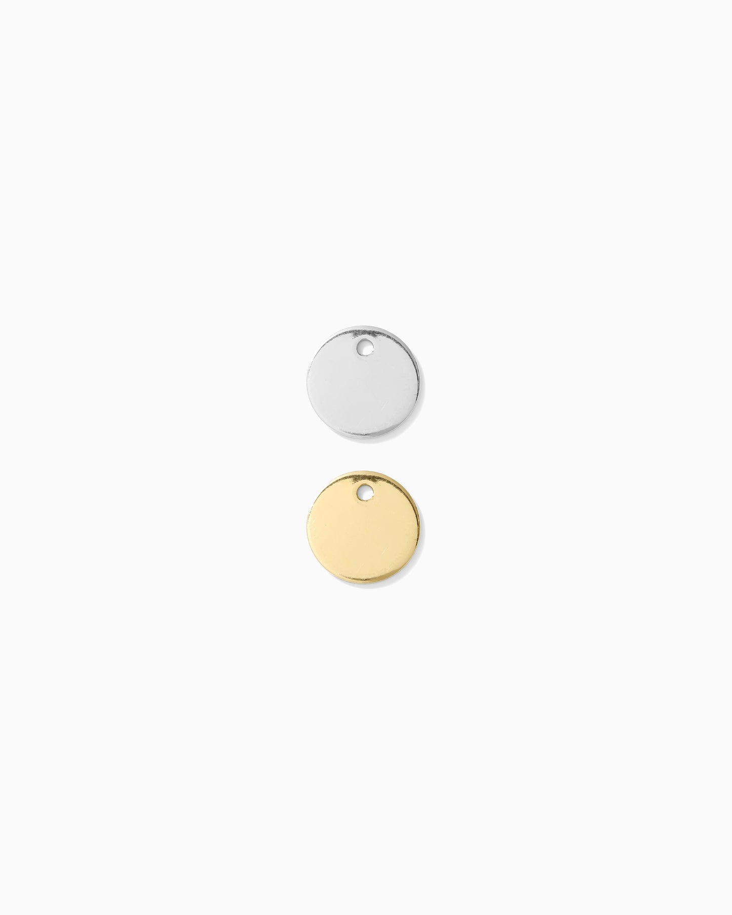 9.5mm Circle Disc Blank with One Hole, B68