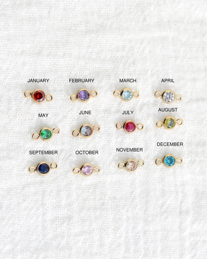 3mm Birthstone Connector, CN115