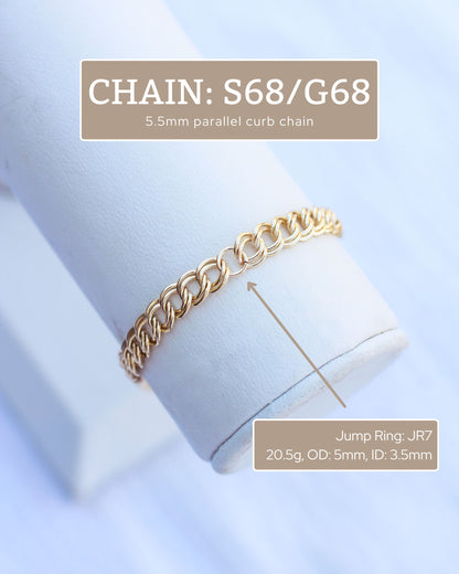5.5mm Parallel Curb Chain, G68, S68