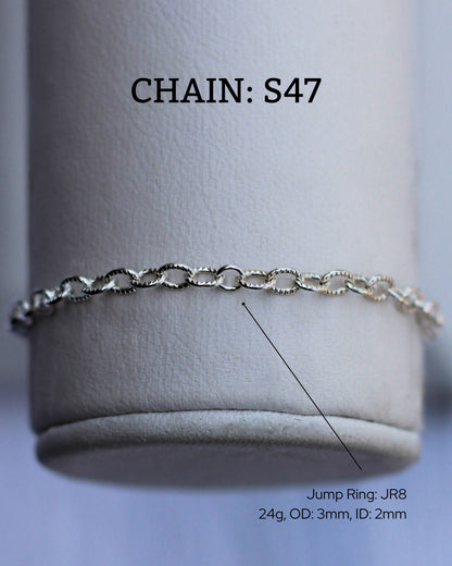 3.1mm Patterned Cable Chain, S47