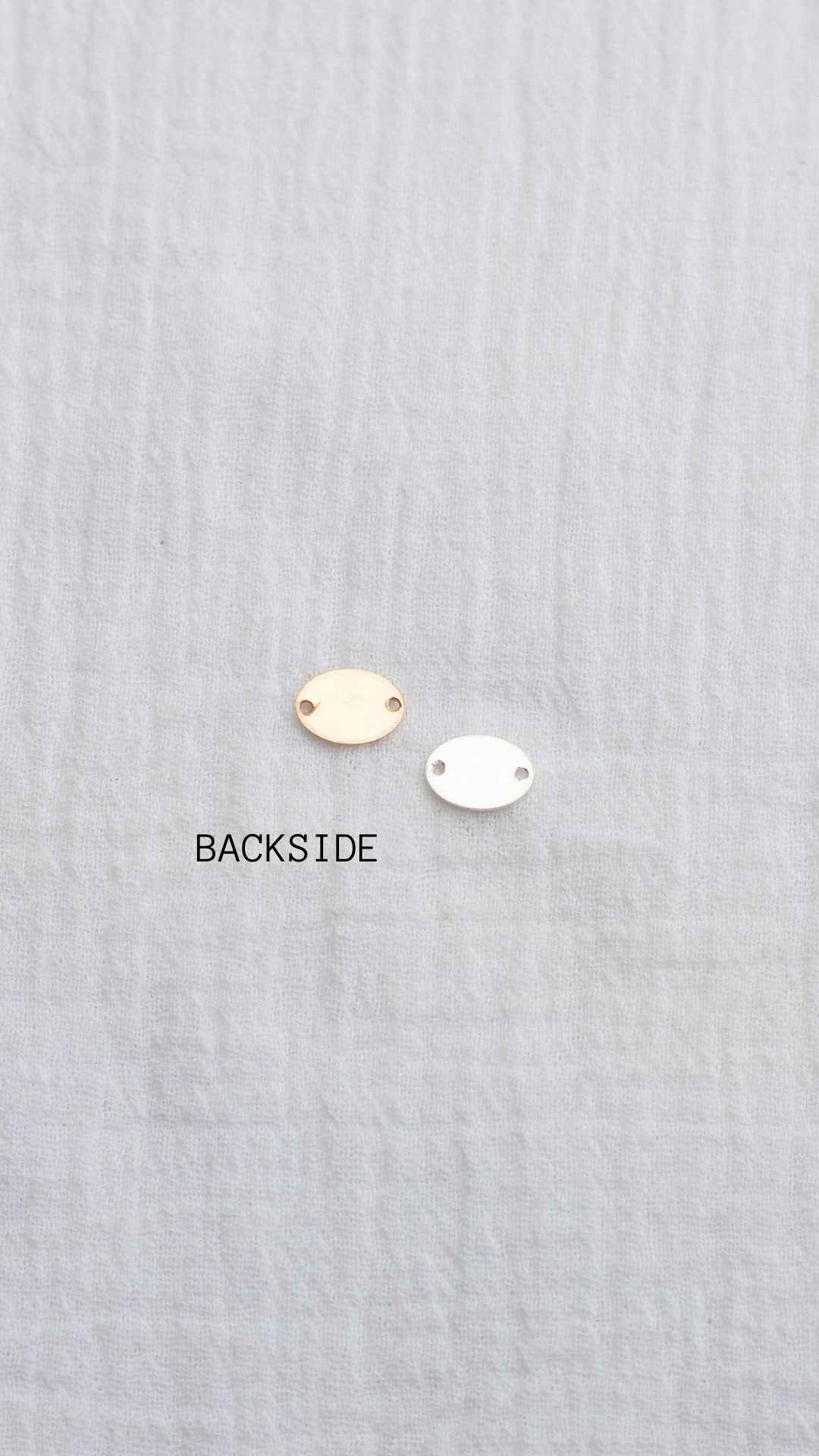 10x7mm Oval Blank with Two Holes, B37