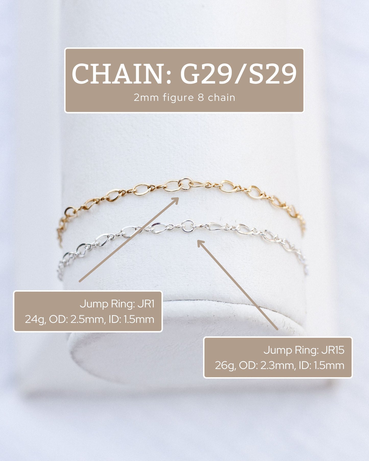 2mm Figure 8 Cable Chain, G29, S29