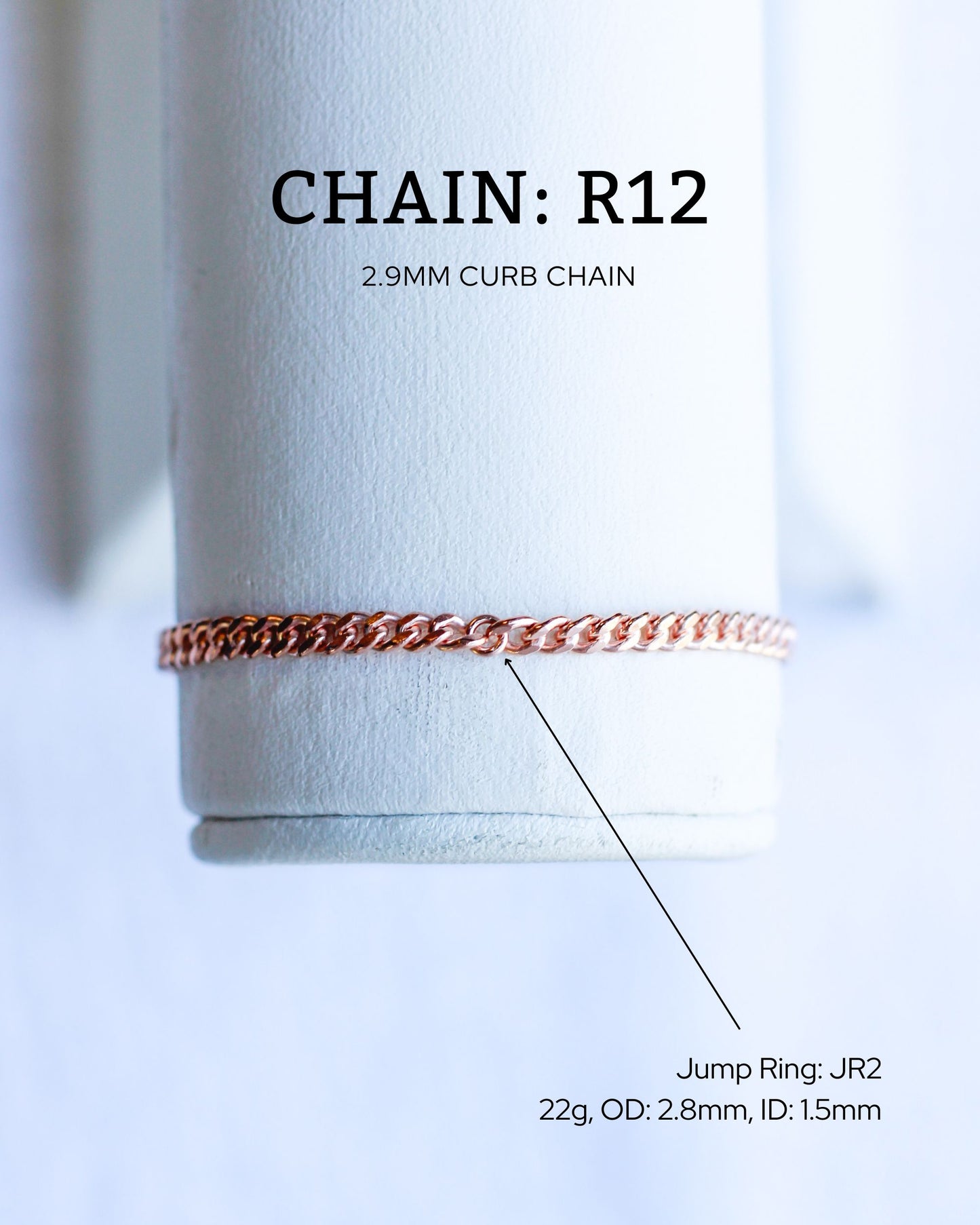 2.9mm Curb Chain, G12, R12