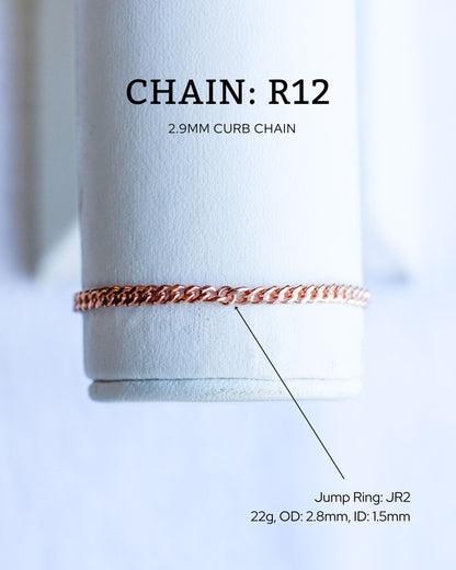 2.9mm Curb Chain, G12, R12