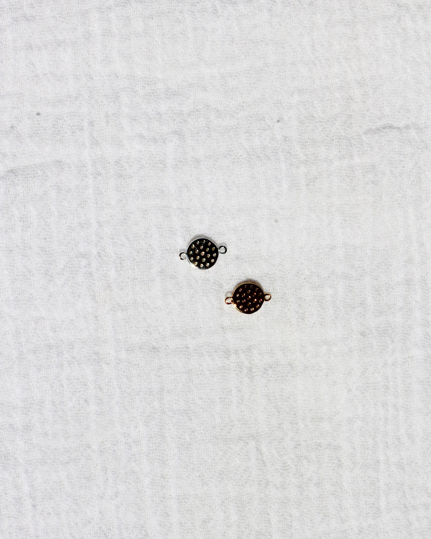 Pave CZ Tiny Disc Connector, CN170