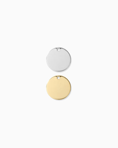 12.7mm Circle Disc Blank with One Hole, BWHCH3