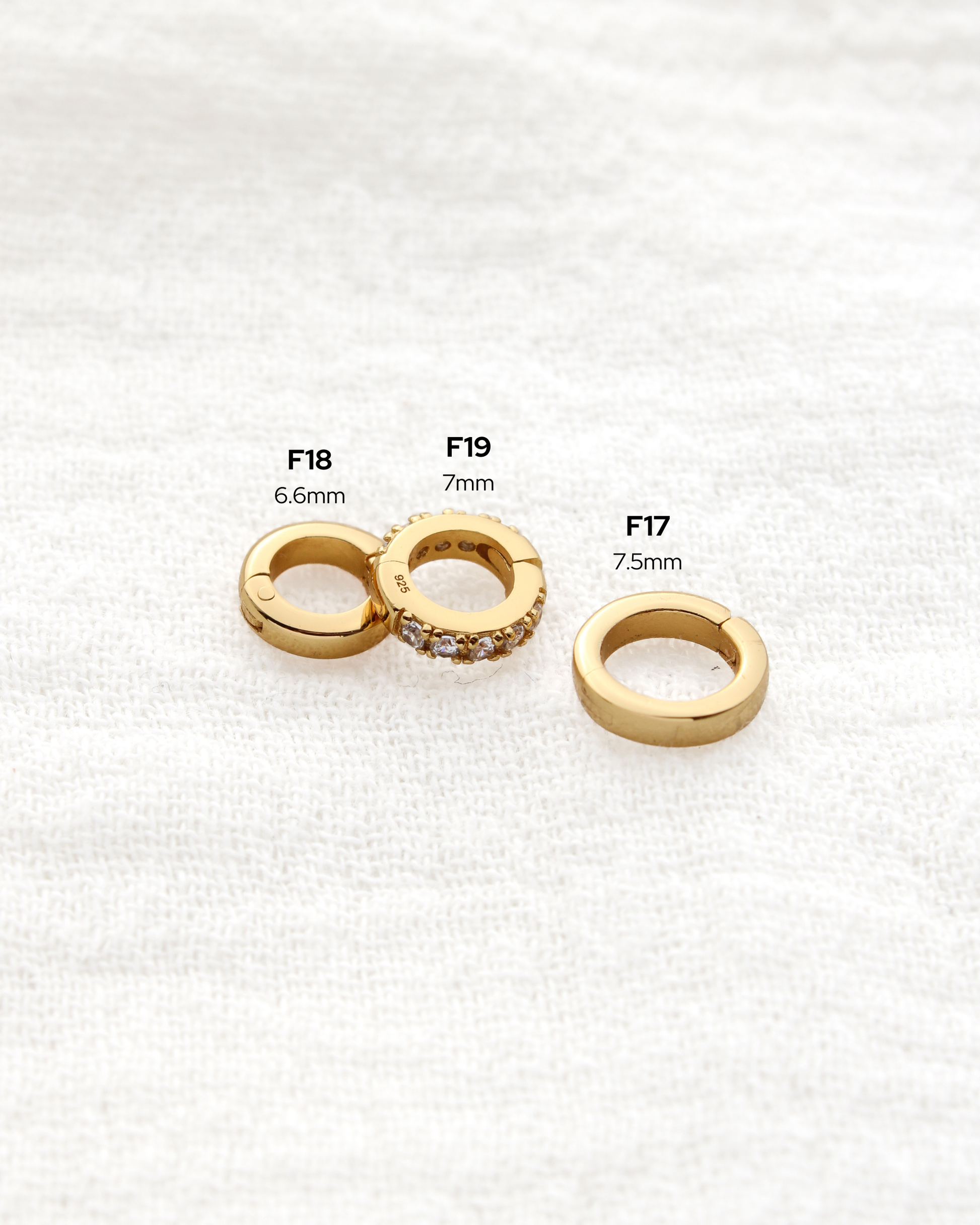7.5mm Plain Circle Charm Enhancer, F17