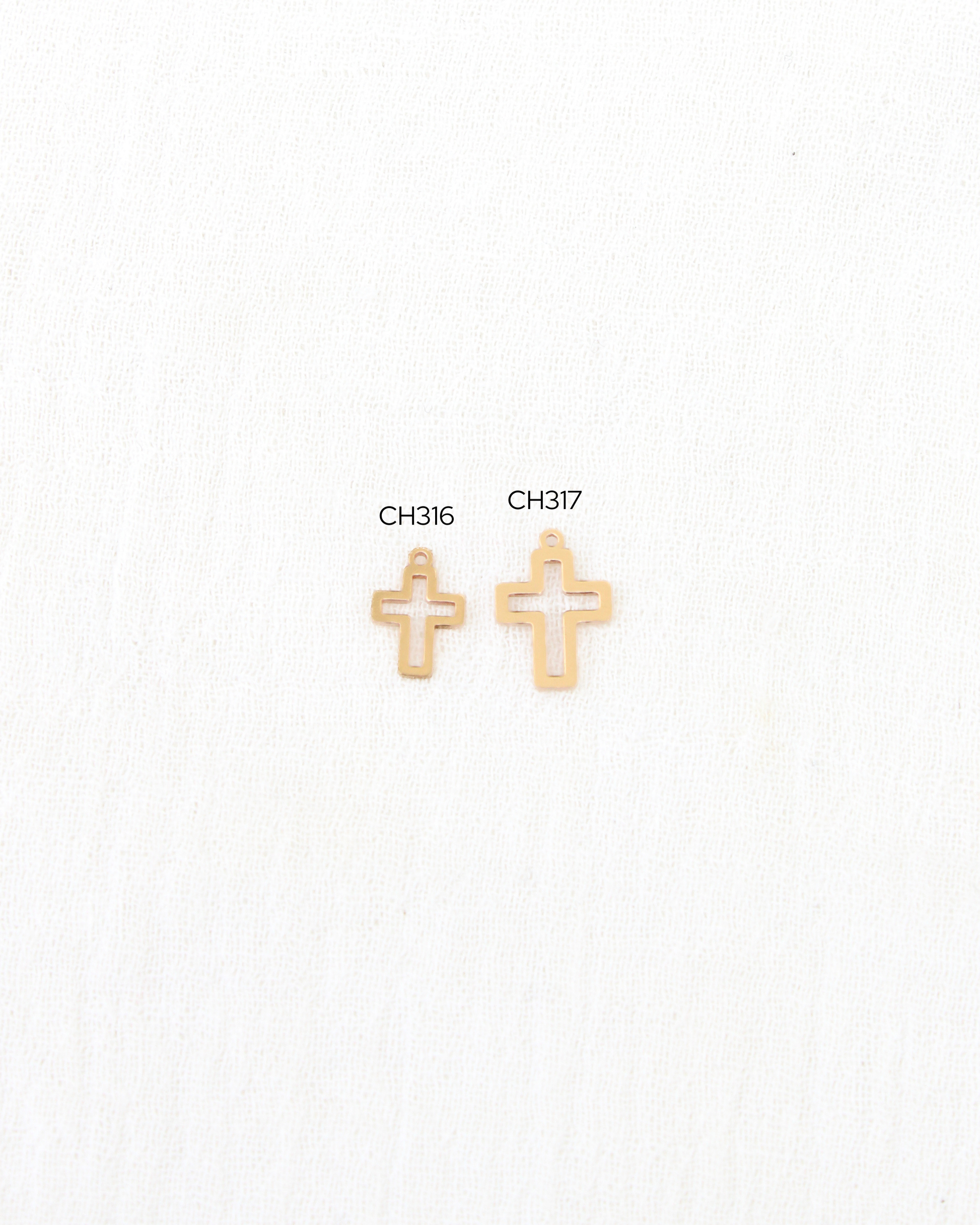 Cross Outline Charm, CH316
