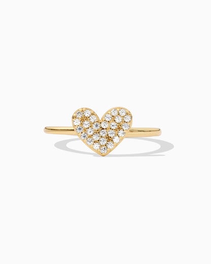 Pave Heart Ring, R46