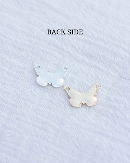 Butterfly Necklace Connector Blank, CH78