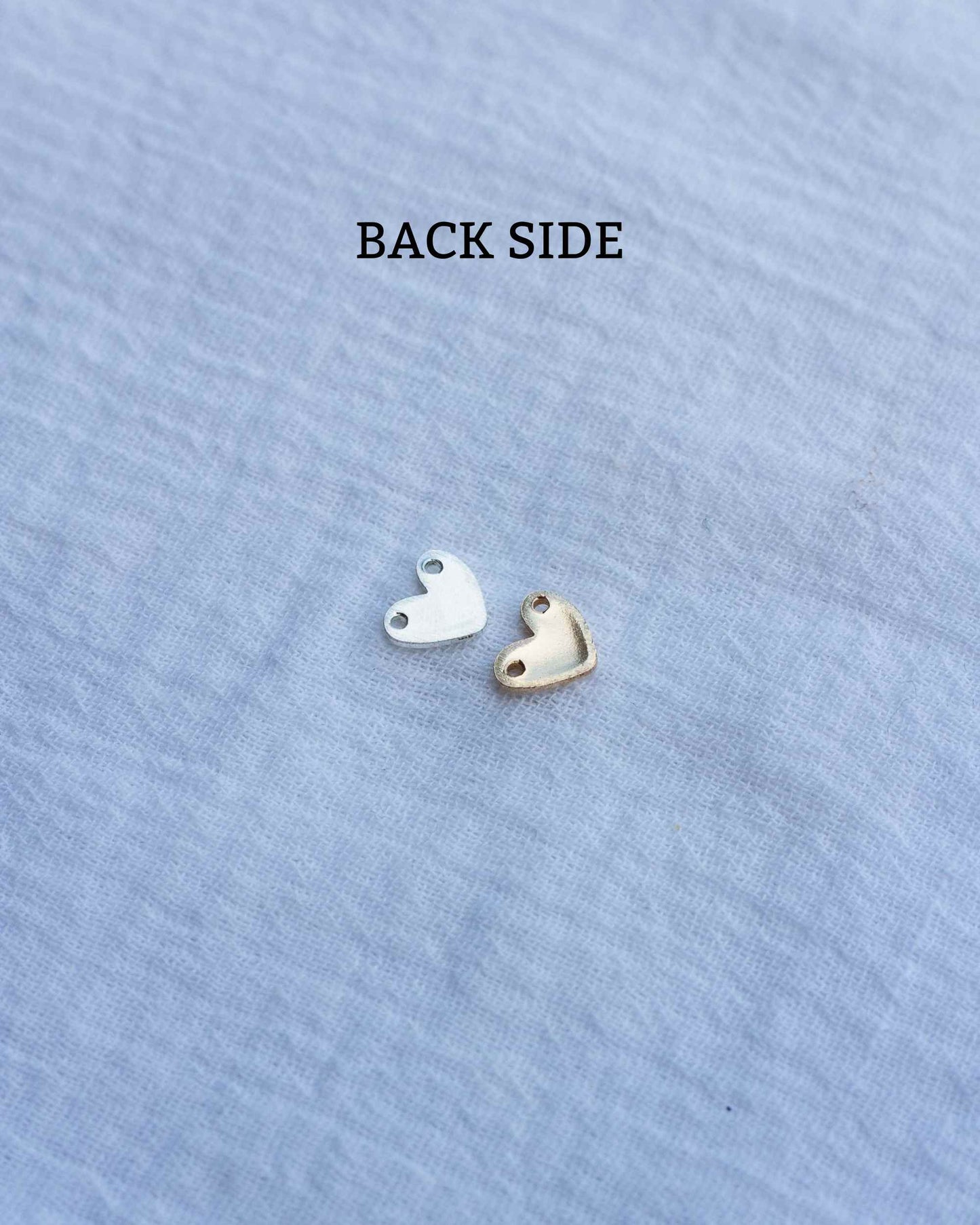 8x9mm Heart Blank with Two Upper Holes, B30
