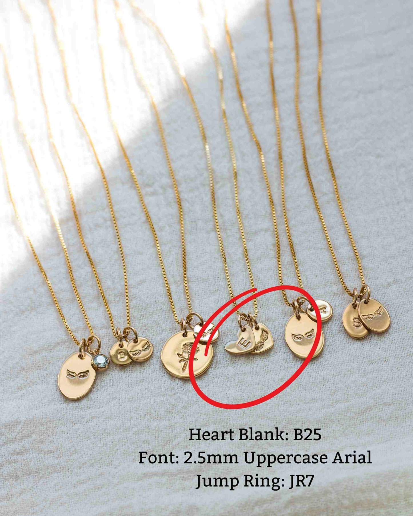 8x9mm Heart blank with One Hole, B25