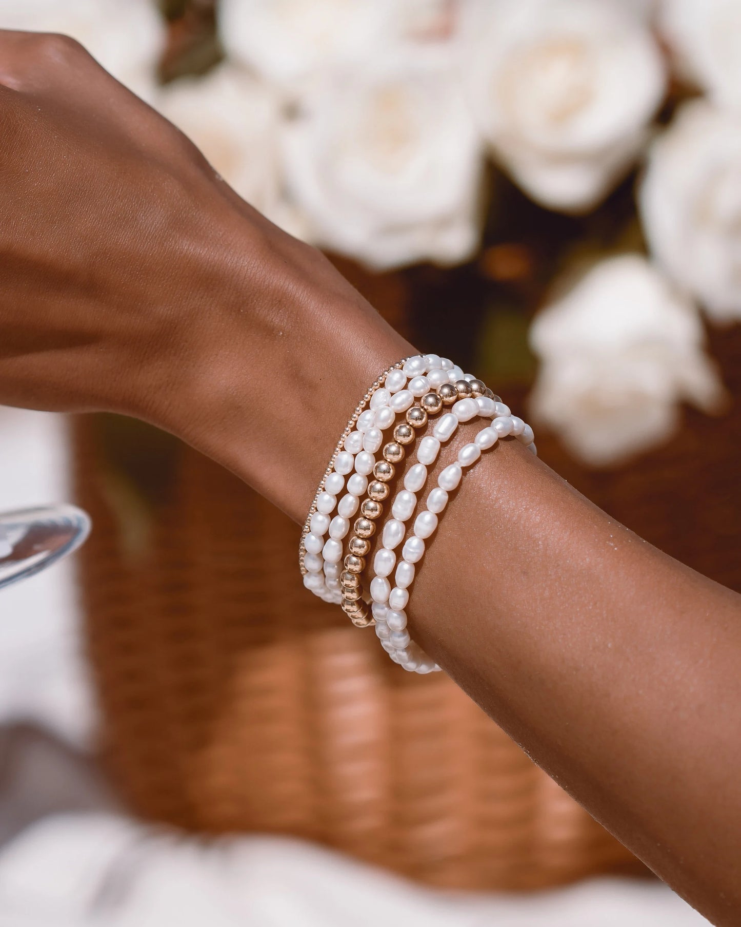 Freshwater Pearl Stretch Bracelet
