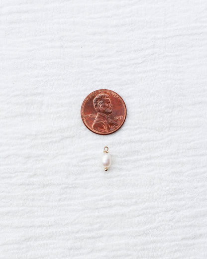 Freshwater Pearl Gold Filled Charm,  CH109