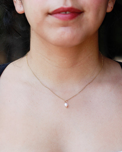 Freshwater Pearl Gold Filled Charm,  CH109