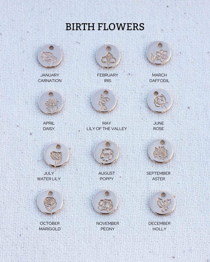 6.3mm Birth Flower Charm, CH05