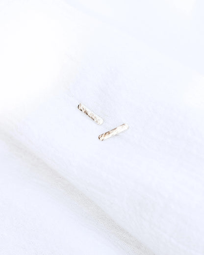 10mm Hammered Bar Stud Earrings, E7