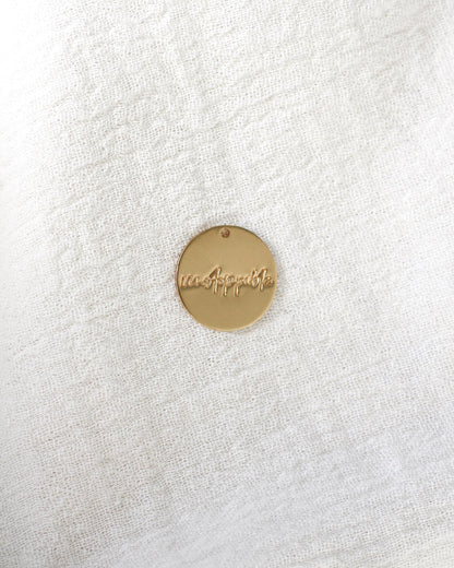 15.9mm Unstoppable Cursive Charm, CH190