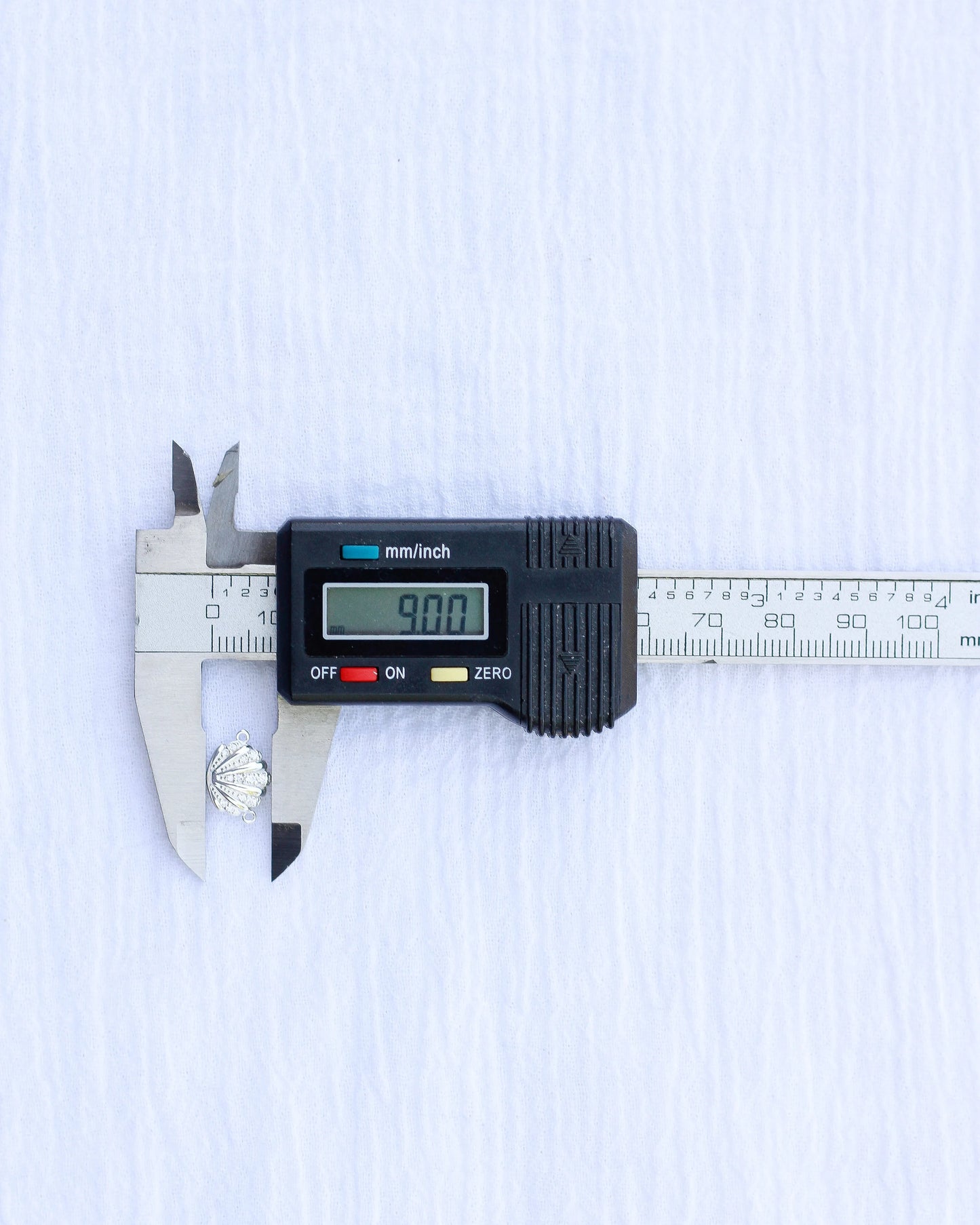 Shell with CZ Connector Charm, CN168