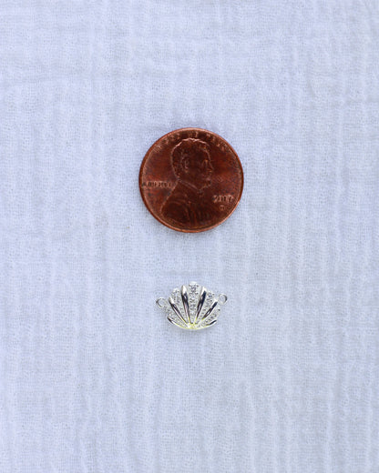 Shell with CZ Connector Charm, CN168