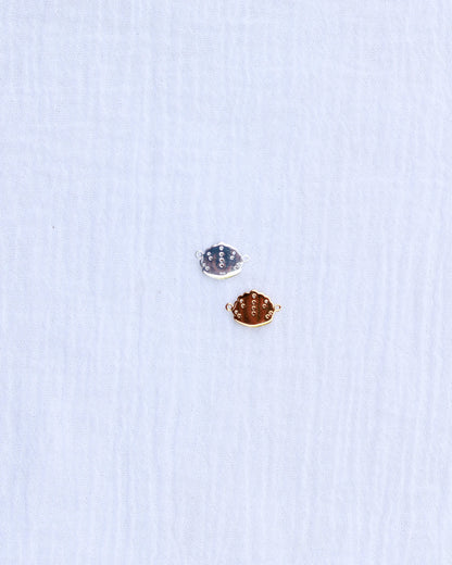 Shell with CZ Connector Charm, CN168