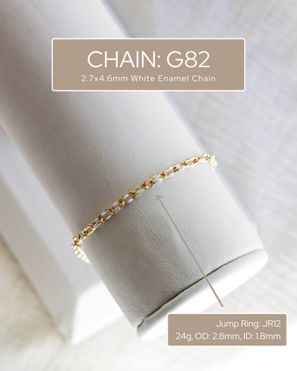 White Enamel Chain, S82 G82