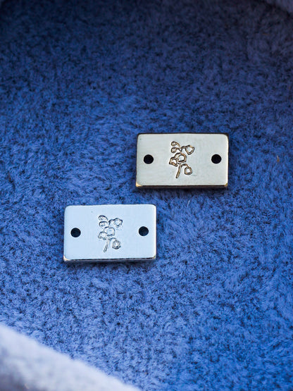 Birth Flower Mini Bar Connector, SCN508