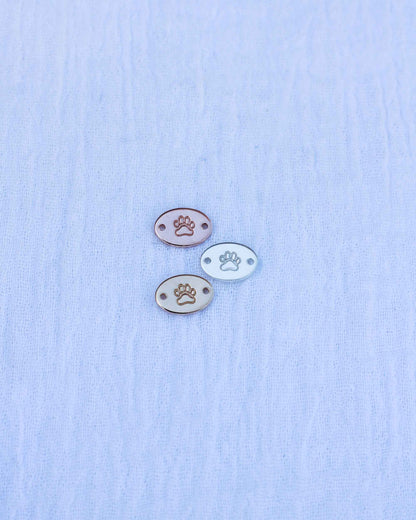 Paw Print Oval Connector, CN01