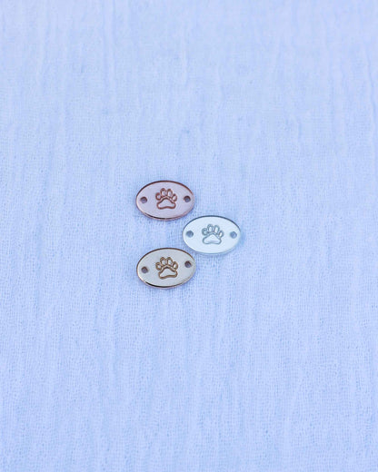 Paw Print Oval Connector, CN01