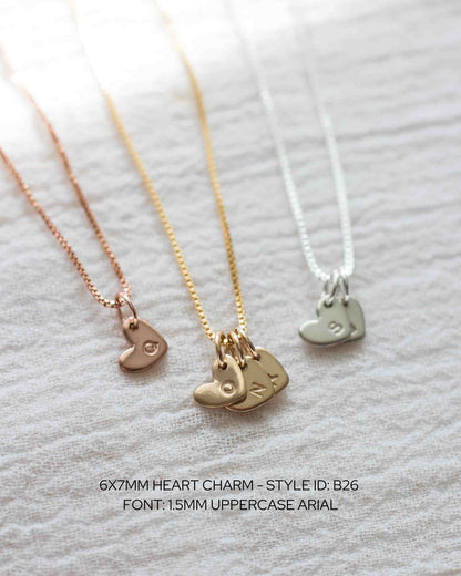 6x7mm Heart Blank with One hole, B26