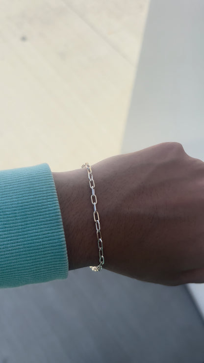 3mm Paperclip Mixed Metal Chain, M241