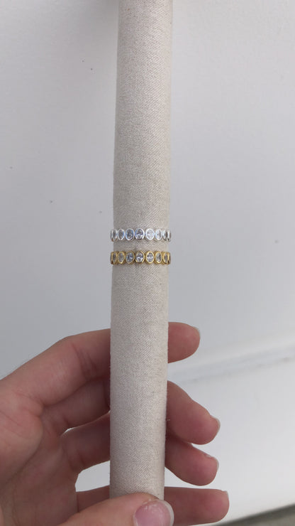 Oval Bar Full Stacking Ring, R52