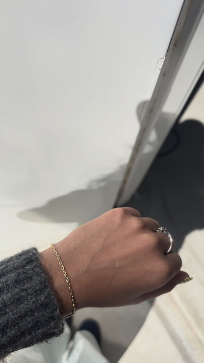 2.2mm alternate twisted paperclip chain, S248, G248