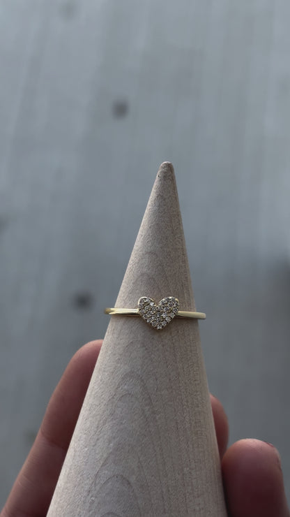 Pave Heart Ring, R46