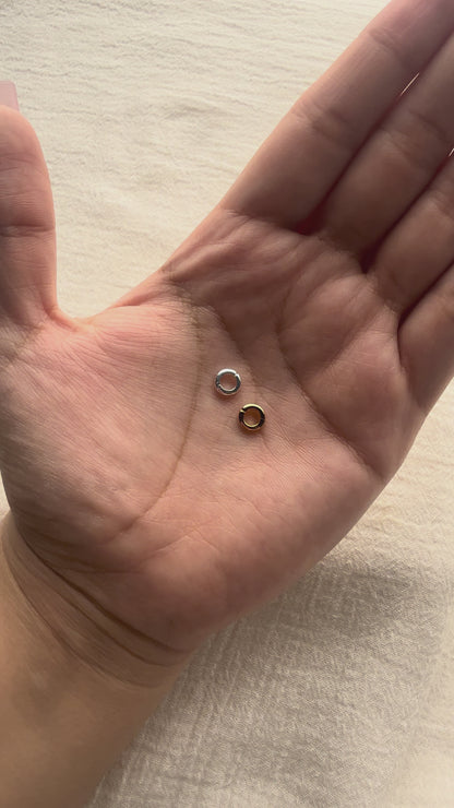 7.6mm Plain Circle Charm Enhancer, F20