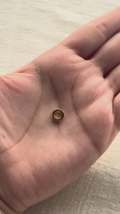 7.5mm Plain Circle Charm Enhancer, F17